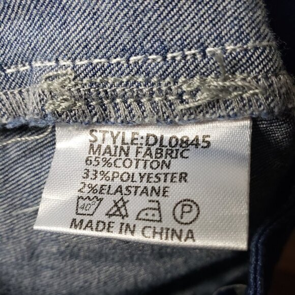 By DYLN Women's Cargo Style Dark Wash "Cooper" Wide-Leg Jeans Sz M (1135) - Picture 8 of 8